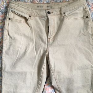 Cream colored jeans